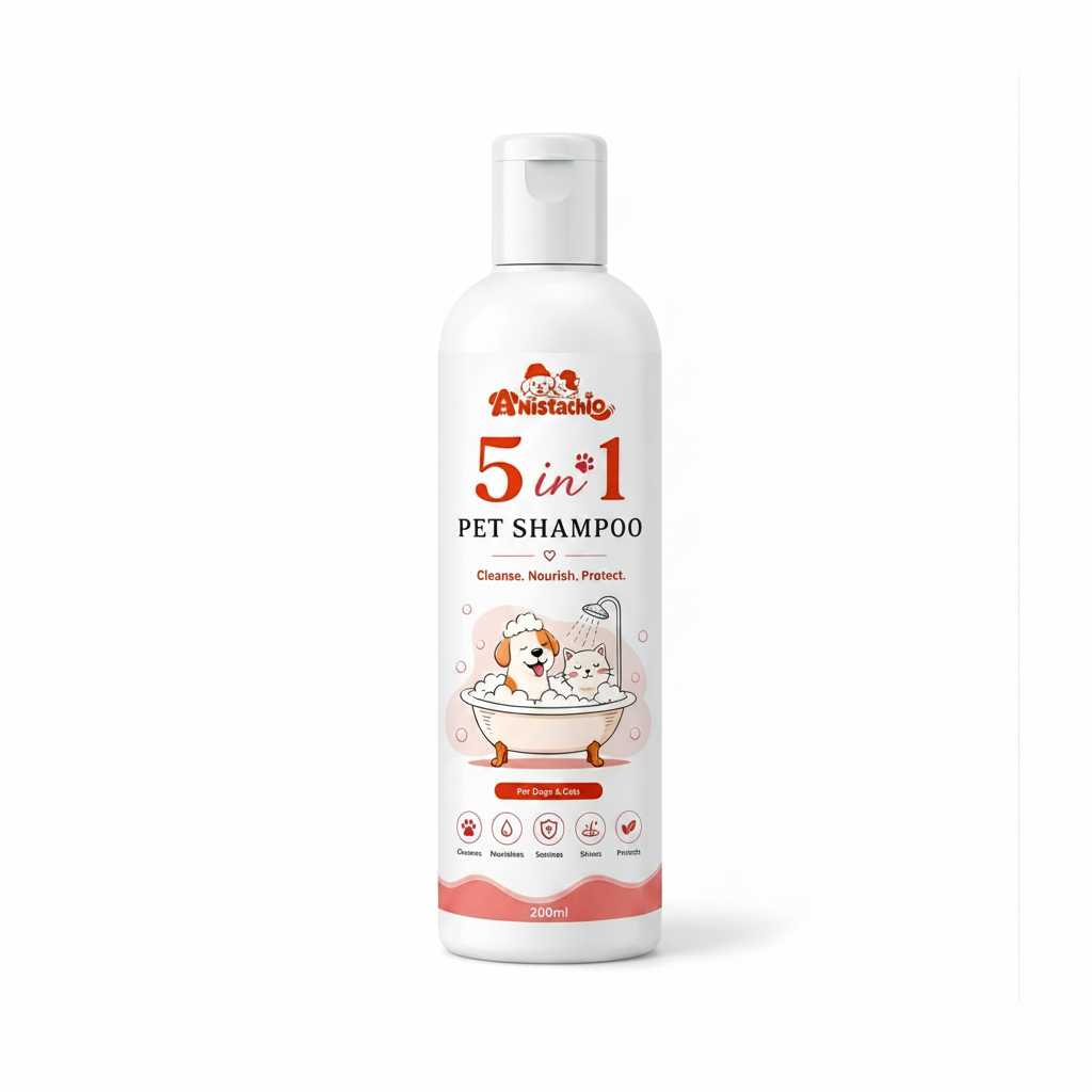five in one shampoo for dogs german shepherd labrador all breeds 200ml anistachio