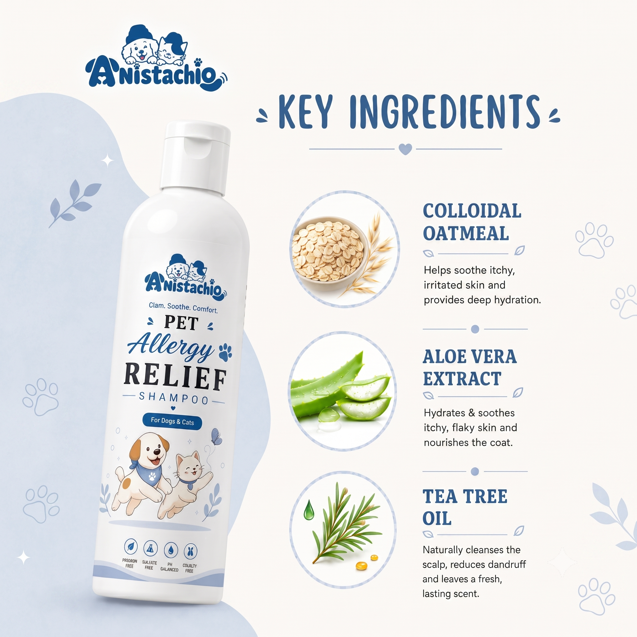 Anistachio Pet Allergy Relief Shampoo